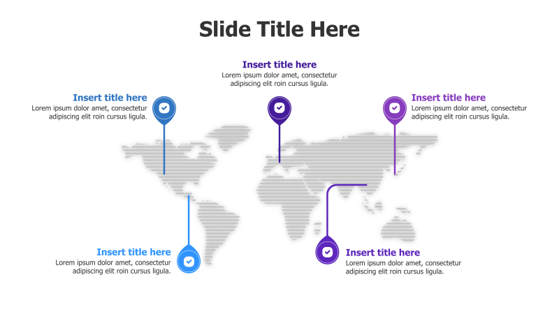 5-Location Global Reach Infographic