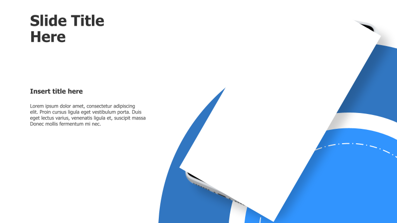 Tilted 3D Mockup Slide