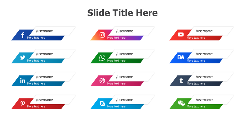 Social Media Contact Information Slide