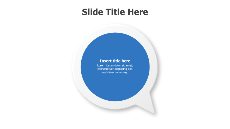 Single Point Speech Bubble
