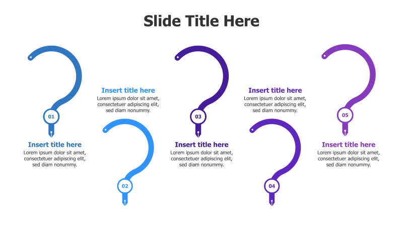 5 Question Mark Infographic