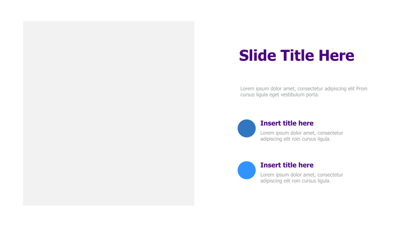 Two-Point Title with Image Placeholder