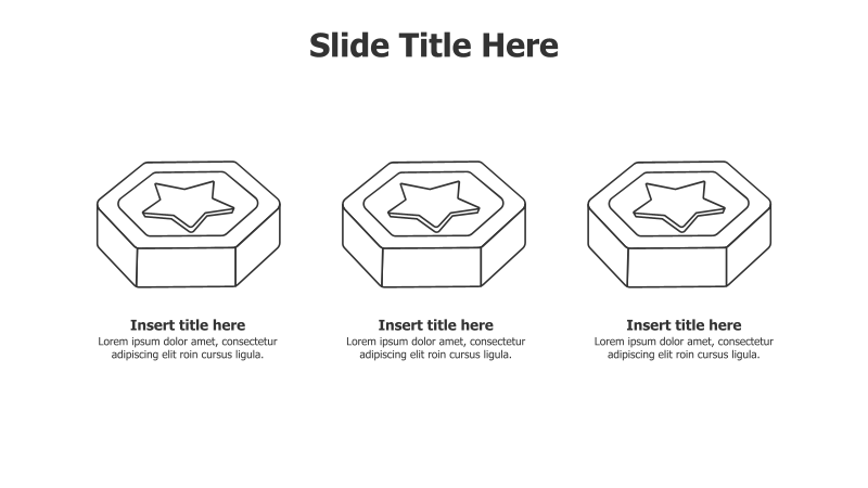 3-Point Hexagon Infographic