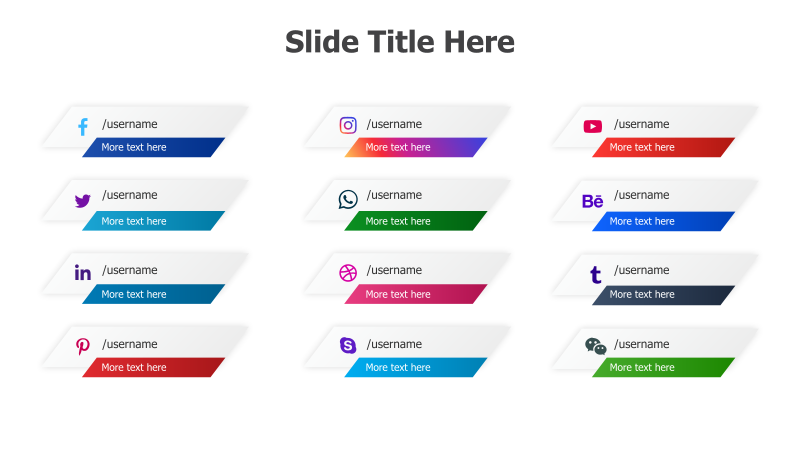Social Media Contact Slide