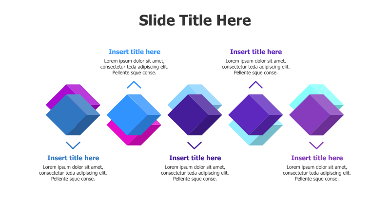 Five-Step 3D Diamond Process