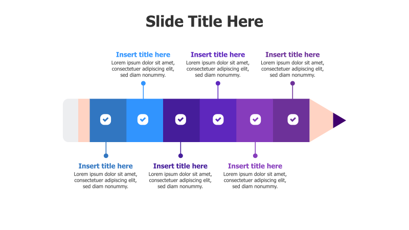 6-Step Colored Pencil Infographic