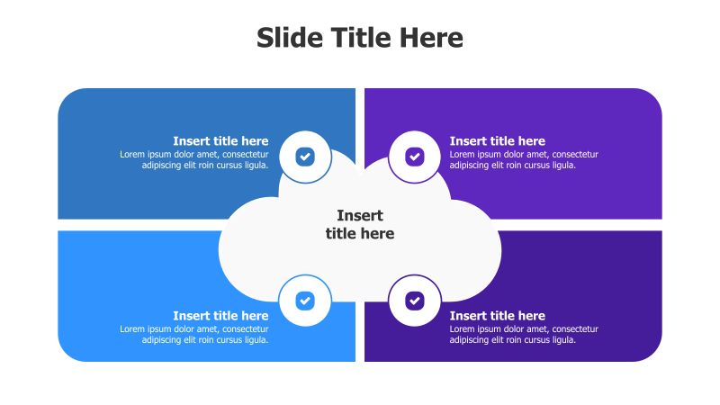 4-Point Connected Cloud Diagram