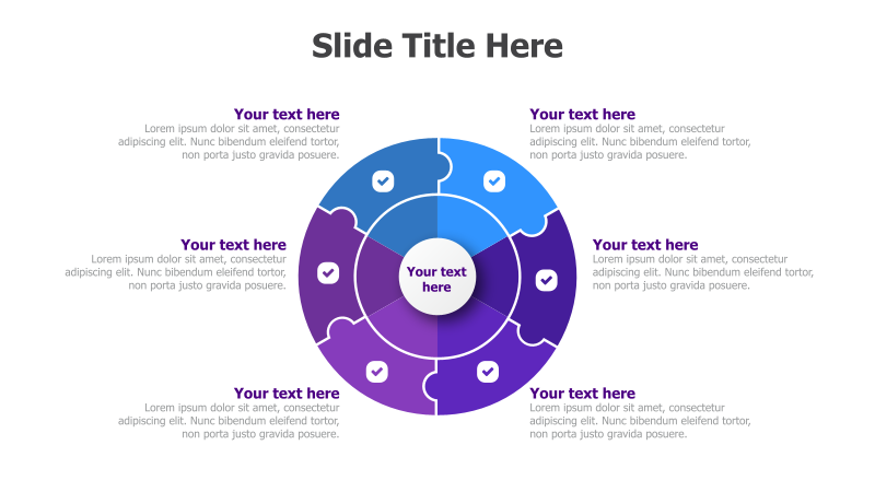 6-Point Circular Diagram with Central Focus