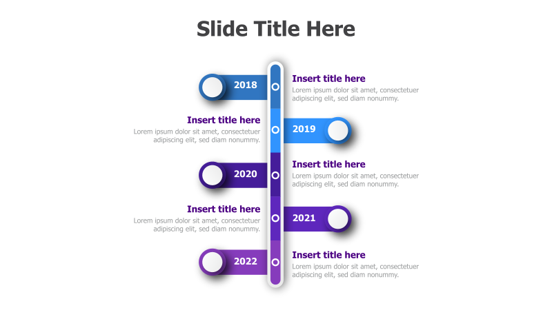 5-Point Vertical Timeline