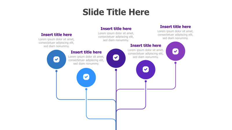 5-Point Branching Infographic