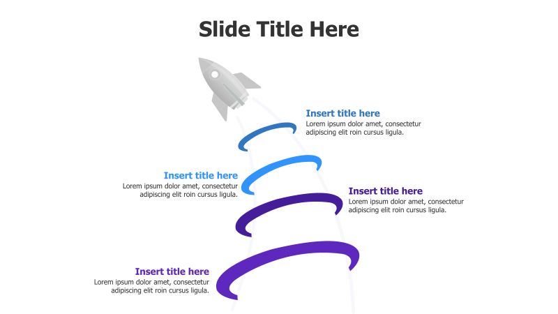 Rocket-Powered 4-Step Infographic