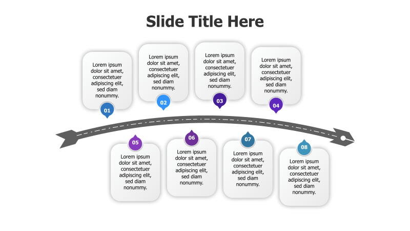 8-Step Arrow Infographic