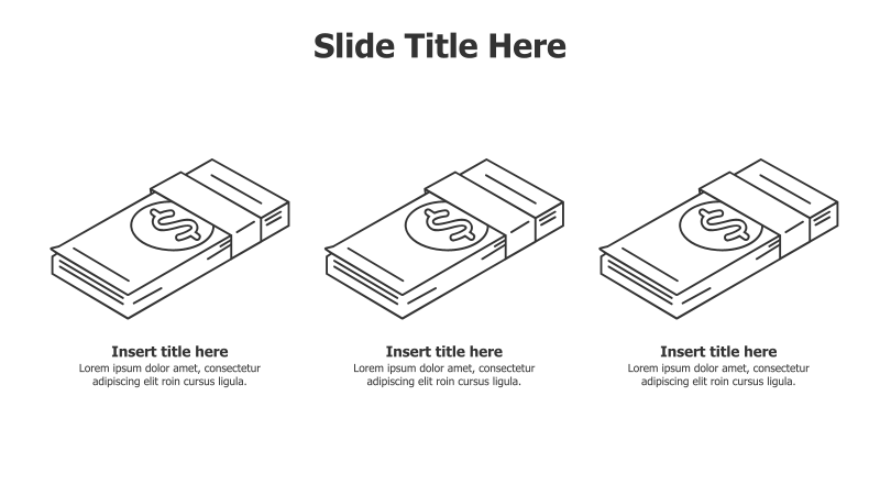 3-Point Dollar Stack Infographic