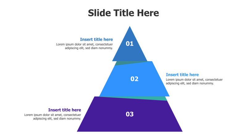 3-Level Divided Triangle Infographic
