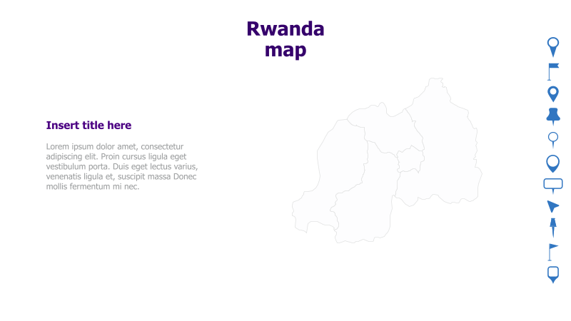 Rwanda Map with Text Placeholder
