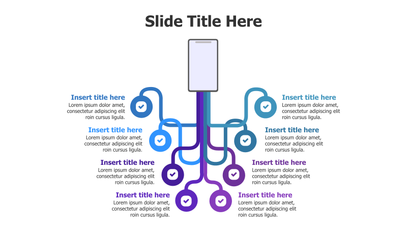 8-Point Branching Phone Infographic