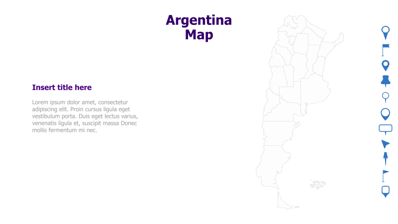 Argentina Map Template