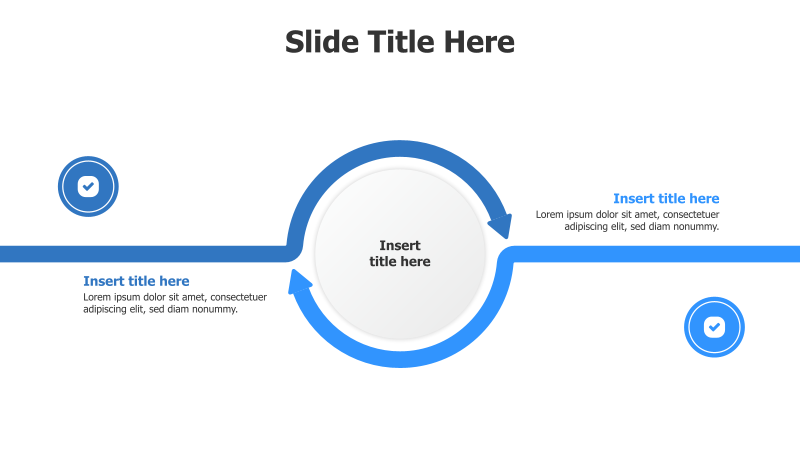 3-Point Circular Process with Icons