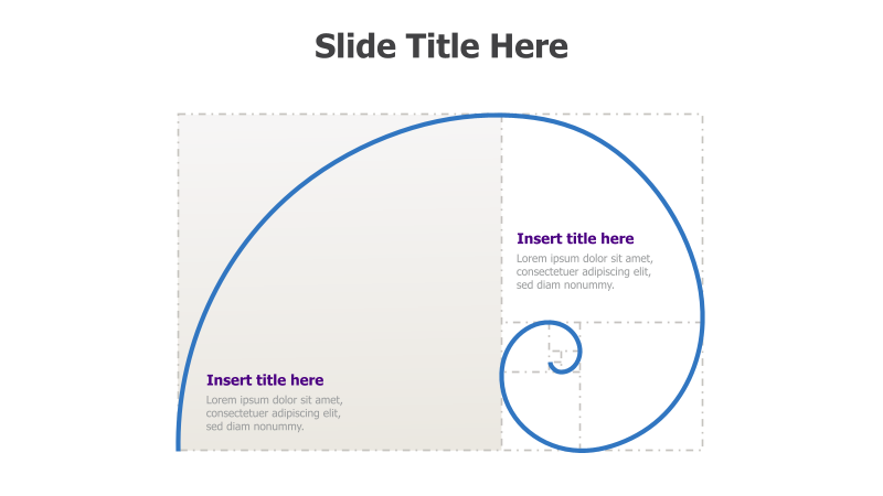 Golden Ratio Spiral Diagram