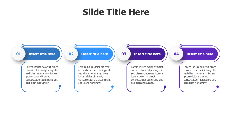 Four-Step Circular Process with Titles