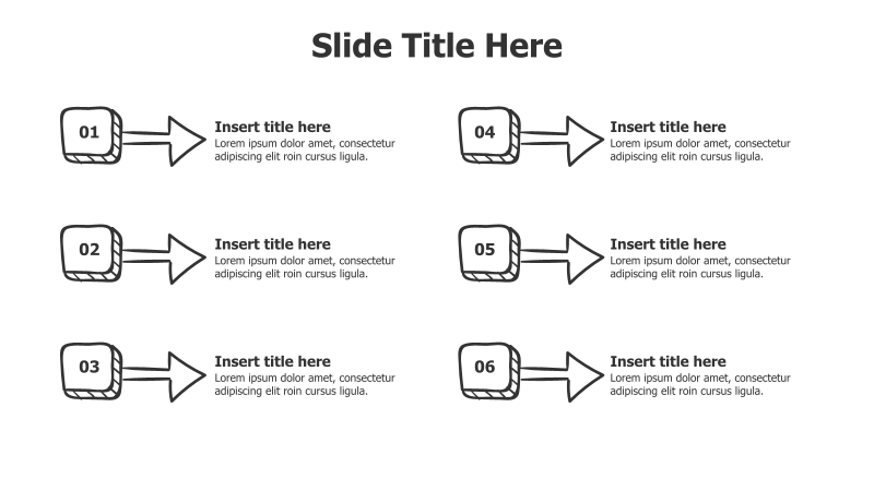 6-Step Doodle Process Flow