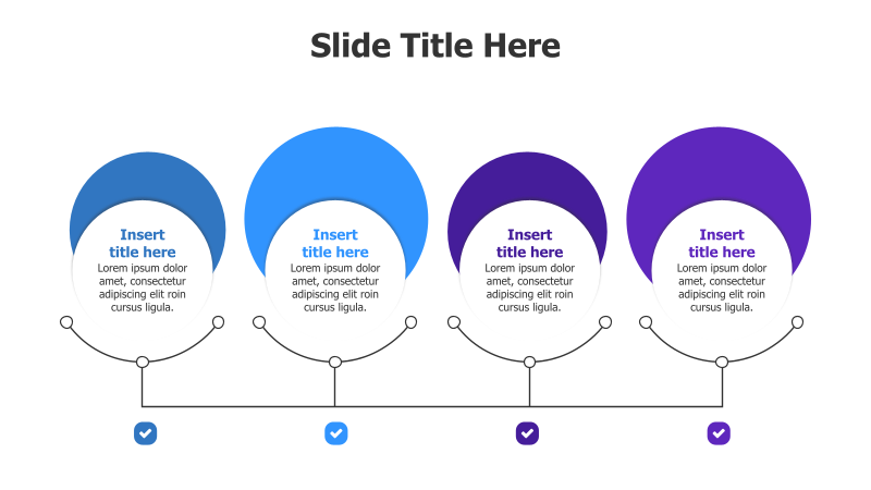 4-Step Circular Process with Tech Lines