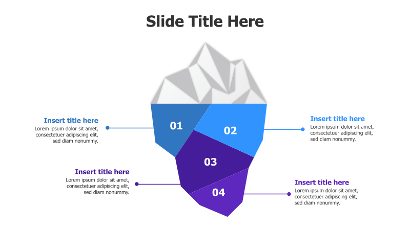 4-Point Iceberg Infographic