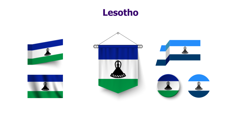 Lesotho Flag Variations