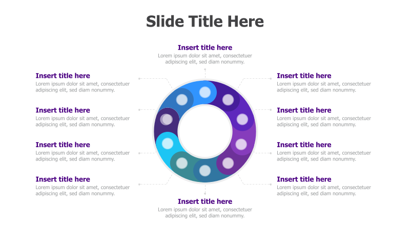 8-Point Circular Diagram with Central Focus