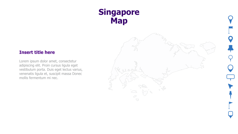 Singapore Map Template