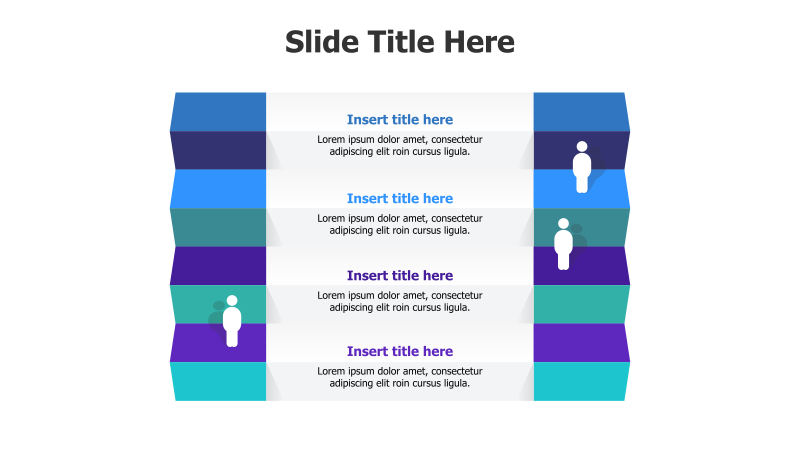 4-Step Staircase Infographic