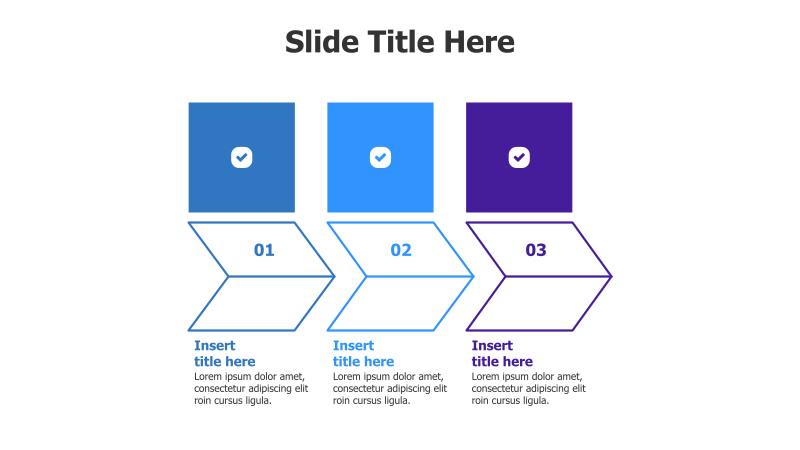 3-Step Process with Arrows
