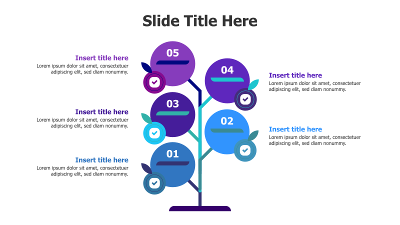 5-Point Tree Infographic