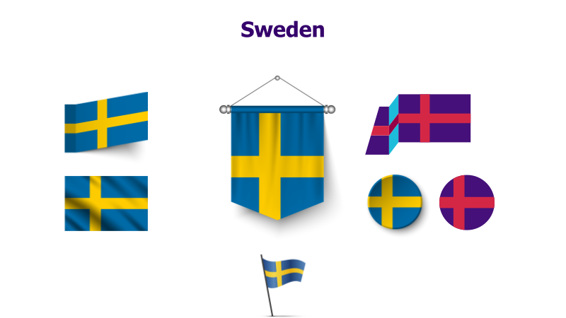 Sweden Flag Variations