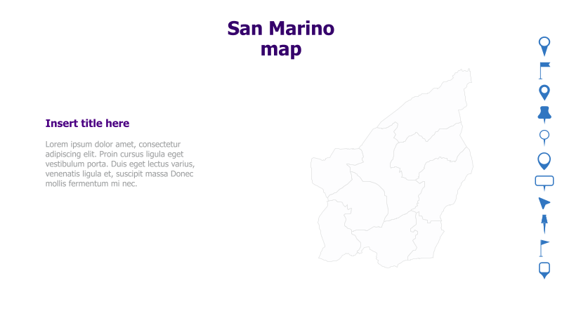 San Marino Map Template