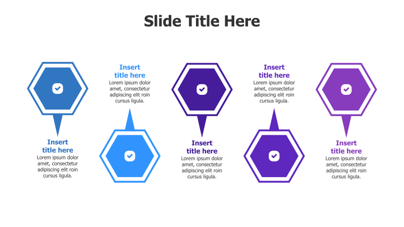 5-Point Hexagonal Infographic
