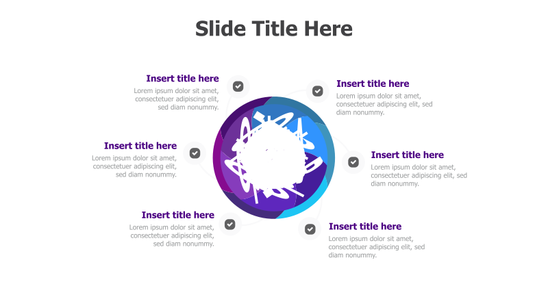 6-Point Circular Process with Central Graphic
