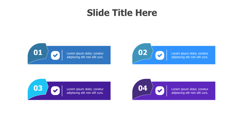 Four-Point Process with Checkmarks