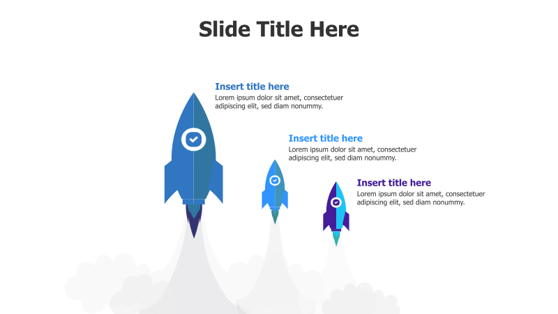 3-Step Rocket Launch Infographic