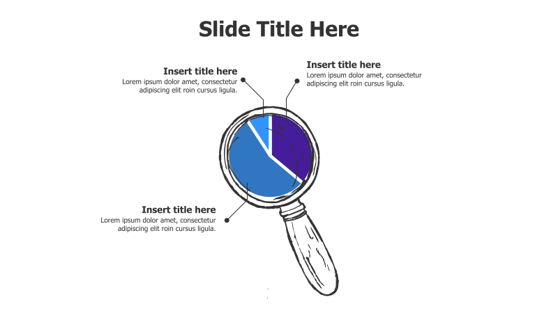 3-Point Magnifying Glass Infographic