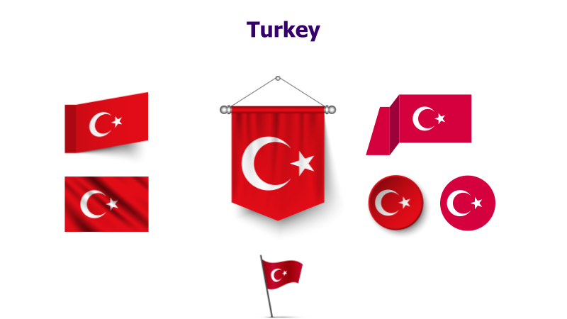 Turkey Flag Variations