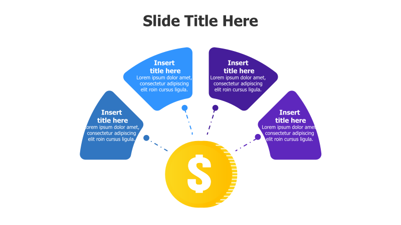 4 Points Branching from Central Icon