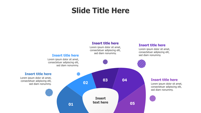 5-Point Organic Shape Infographic