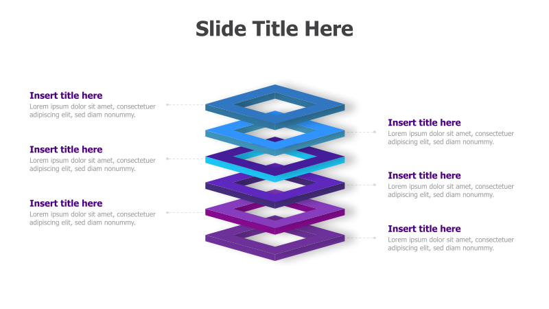6-Level 3D Layered Diagram