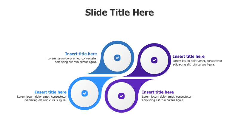 4-Point Circular Infographic