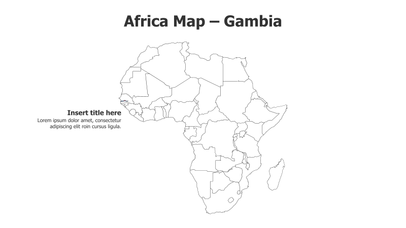 Africa Map - Gambia