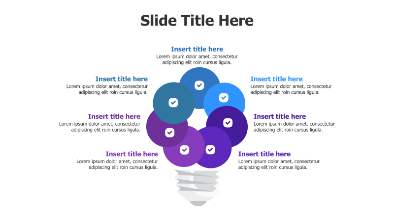 7-Point Idea Bulb Infographic