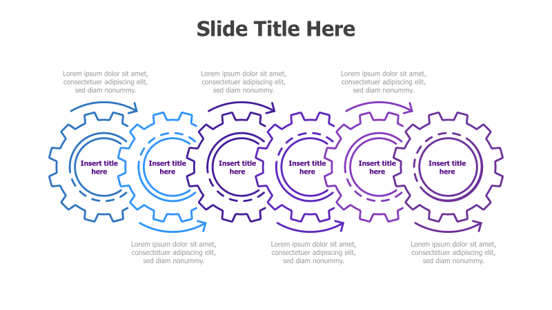 6-Step Gear Process Diagram