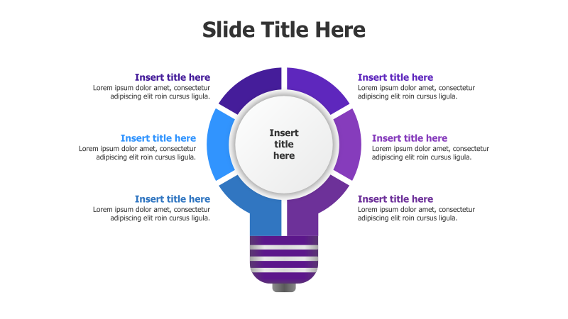 6-Point Bulb Infographic