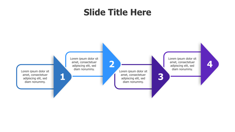 4-Step Arrow Process Flow